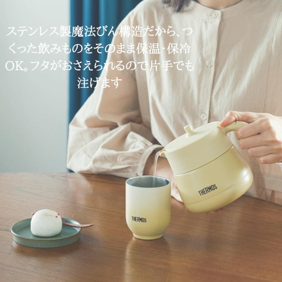 新品未使用品TiToTitaniumティーストレーナー450ml カップに対応 THERMOS（サーモス） 真空断熱ティーポット 保温 保冷 ストレーナー