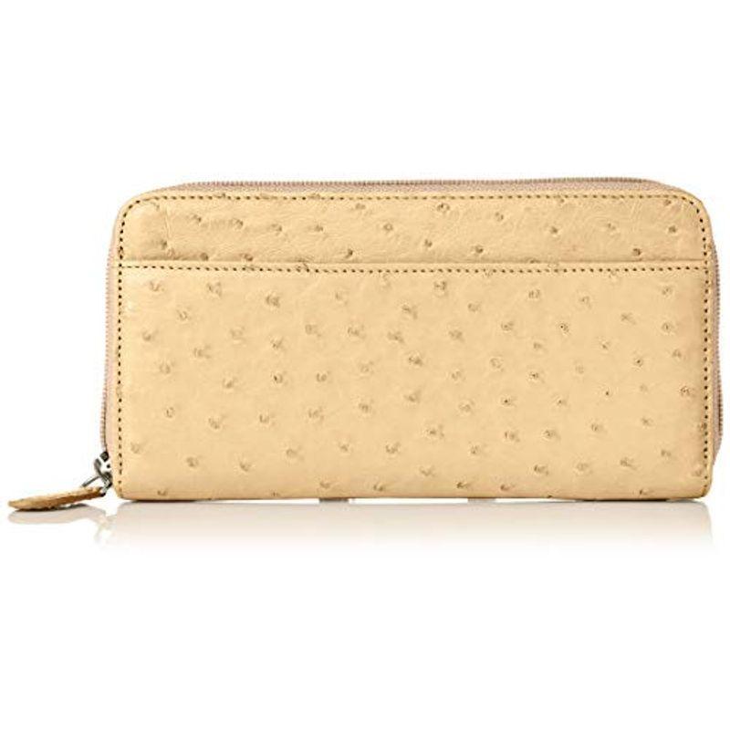 ヤモチ 本革 オーストリッチ長財布 ラウンドファスナー ハーフポイント 小銭入れ G 1349 Col Ox ホワイト いろどりmarcheのヤモチ 本革 006 レディースファッション いろどりmarche 買い安い