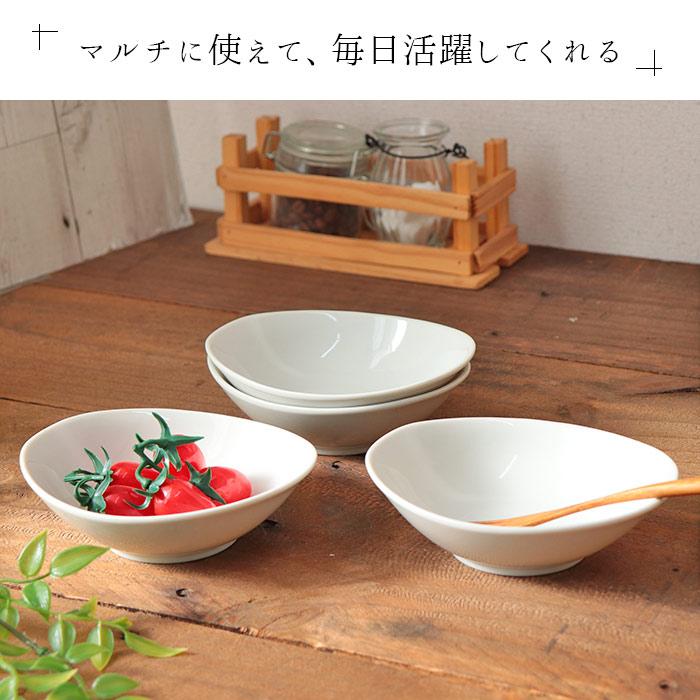 町のレストラン サラダ ボウル 小鉢 楕円 4個セット 240ml 日本製 美濃