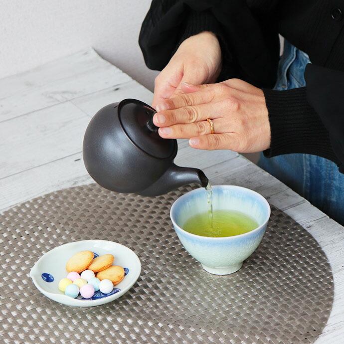 優美 急須 1.5号 漆黒 万古焼 日本製 陶器 250ml 茶こし一体型 茶こし