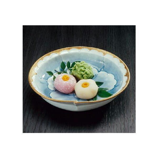 C9-3/広山窯/染錦柿文様小鉢21客/向付/和食器/懐石料理/懐石道具 有田焼 文山窯 菓子鉢 鉢 径21cm 800ml 日本製 陶器 食器 花 染付 盛鉢