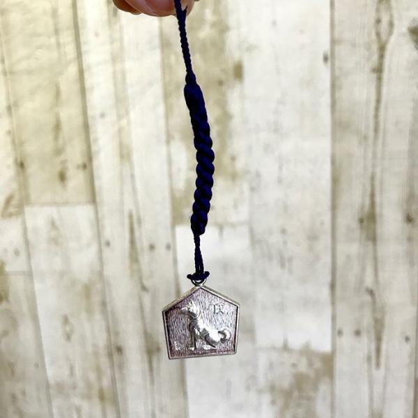 廣瀬一雄 純銀 干支 根付 ストラップ 全長11.5cm 日本製 銀 シルバー