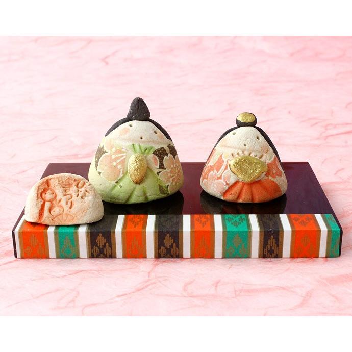 1組 陶房ひろこ手づくり桜花豆雛 日本製 陶器 手作り 赤 緑 優しい 雛飾り 置物 コンパクト 台付き ひな祭り 高3cm 玄関 リビング 小さい Irodori Yahoo 店 通販 Yahoo ショッピング