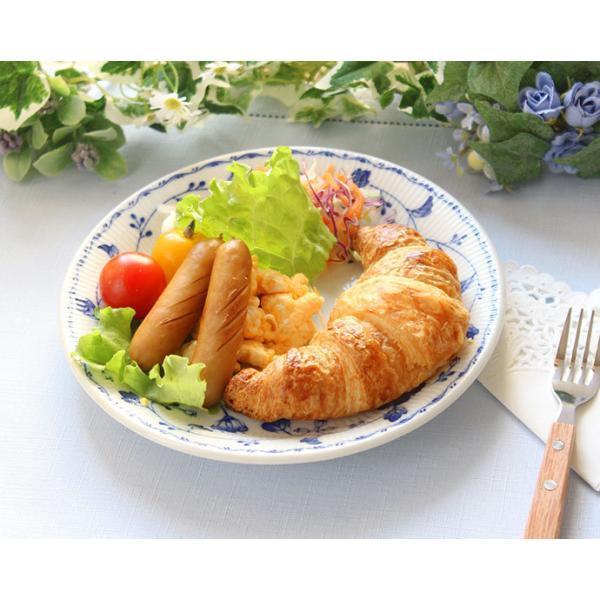 取り皿 皿 プレート おしゃれ 陶器 美濃焼 ロイヤルフラワー 中皿 径