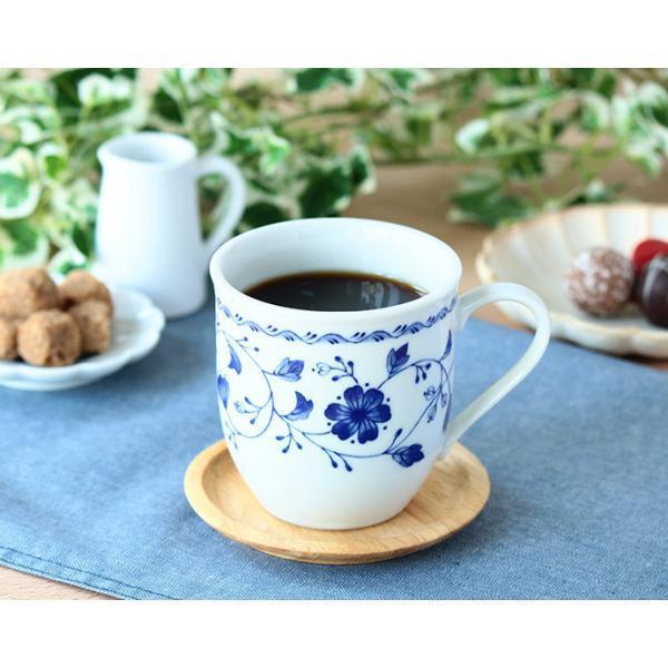 マグカップ おしゃれ 陶器 マグ ペア ロイヤルフラワー 華やか 軽い 花