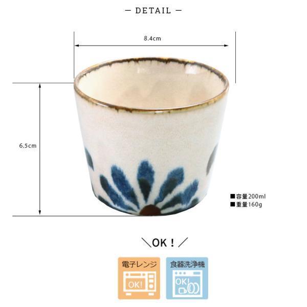 やちむん風マルチカップ 径8.4cm 200ml 日本製 やちむん 沖縄 伝統柄