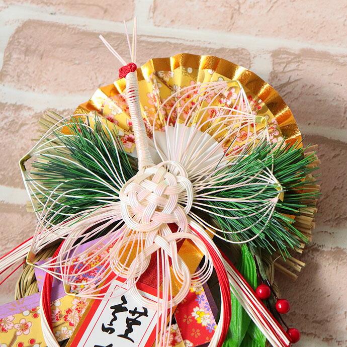 招福鶴 玄関飾り 正月飾り 迎春飾り しめ縄飾り しめ飾り ドア飾り