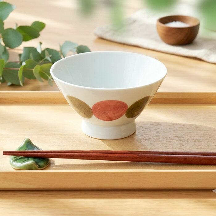 波佐見焼 くらわんか 茶碗 2色セット 径12cm 日本製 磁器 食器 飯碗