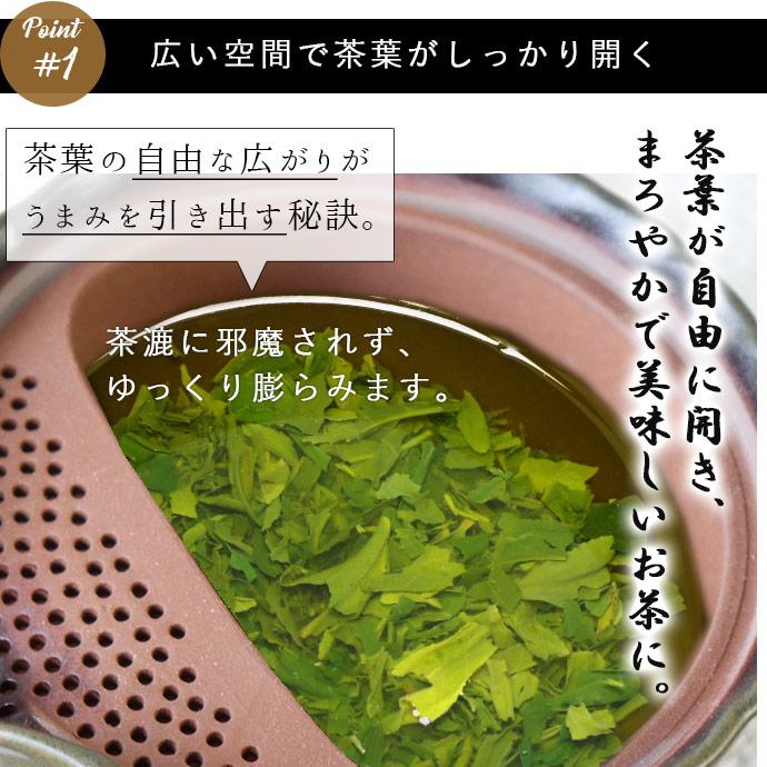 急須 ポット 常滑焼 陶茶こし 九十九 日本製 280ml 湯呑1〜2杯分  