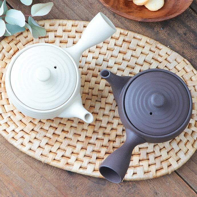 陶器製 蓋付き急須 茶こし付き 常滑焼 碗形 線段 急須 茶かご付 ファインメッシュ 網 270ml 日本製
