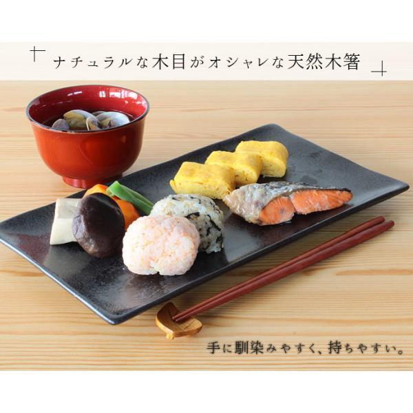 田中箸店 若狭塗 食洗機対応 塗箸 天然木 箸 お箸 日本製 全長22.5cm 5