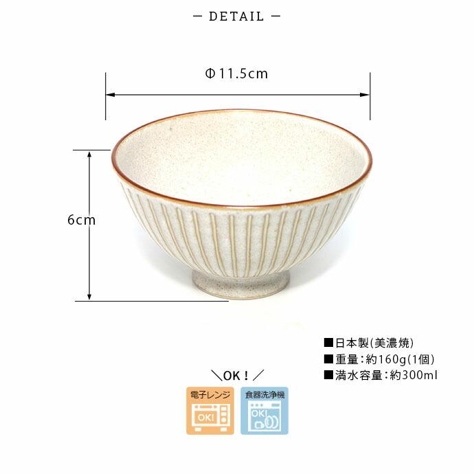美濃焼 白 窯変 お茶碗 2個セット 径11.5cm 日本製 磁器 飯碗 茶碗
