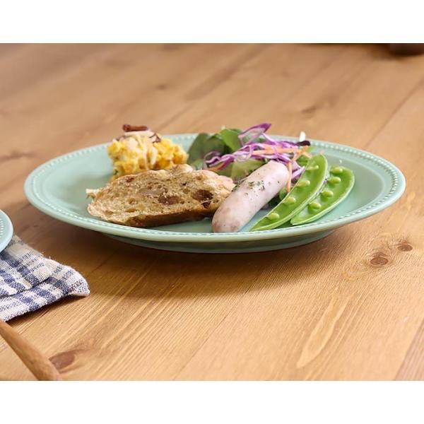 美濃焼 ドット オーバル プレート 24cm 日本製 磁器 食器 皿 お皿 楕円