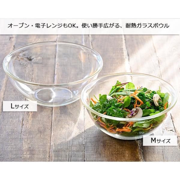 HARIO（ハリオ） ボウル 調理器具 耐熱ガラス 浅型 ボウル 鉢 2個set