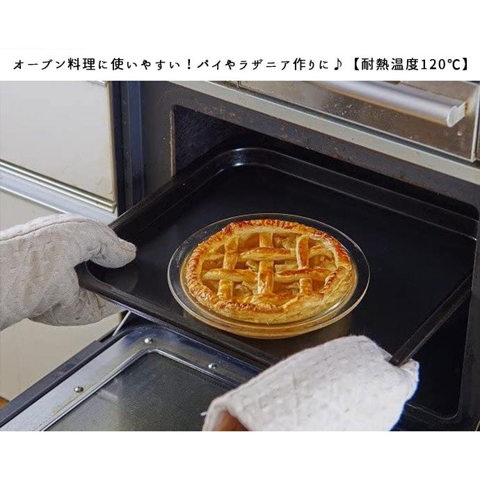 HARIO（ハリオ） パイ皿 耐熱ガラス 耐熱 食器 お皿 2個セット 20cm