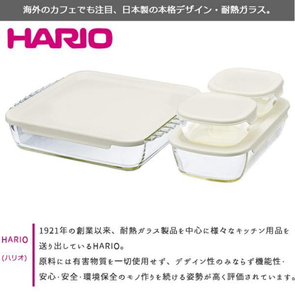 HARIO（ハリオ） 保存容器 ガラス容器 スタッキング 耐熱ガラス