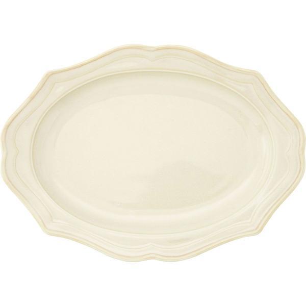 皿 プレート 楕円皿 おしゃれ 陶器 Vanves 24cm 日本製 アンティーク
