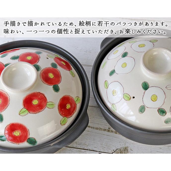 土鍋 鍋 土鍋 9号 耐熱陶器 TSUBAKI IH対応 日本製 耐熱鍋 IH可 椿 つばき 4