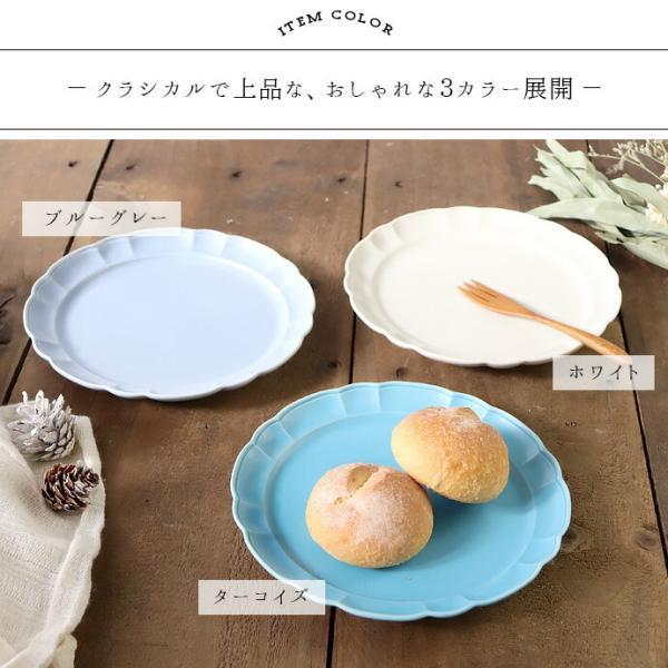 ターコイズブルー 直径18cm皿 6枚セット