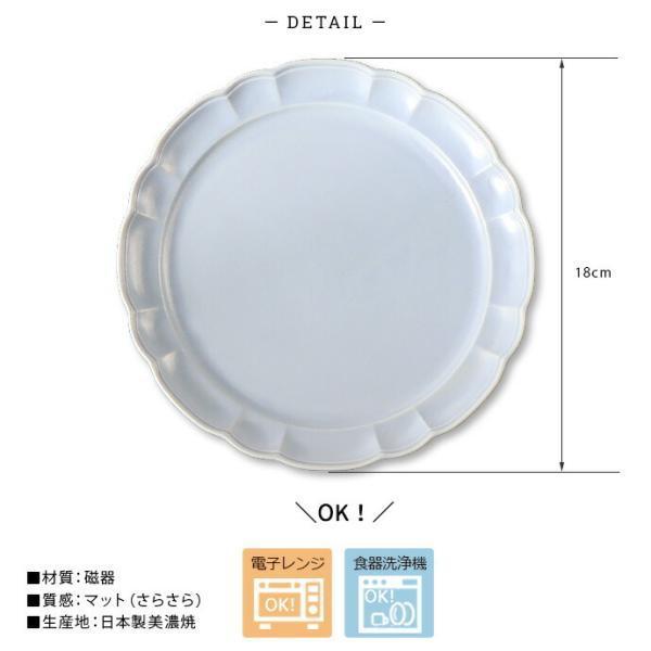 チュチュ 18cm プレート 日本製 美濃焼 陶磁器 食器 皿 丸皿 取り皿