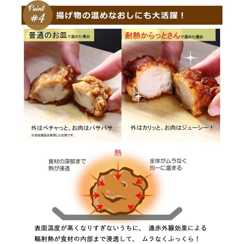 グリルトレー オーブン トレー 耐熱 からっとさん 日本製 陶製 電子