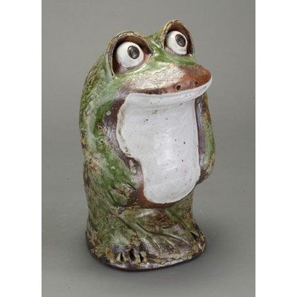 信楽焼　手作り出目笑い立ち蛙　(特大) 52cm　蛙　カエル　かえる 出目立ち蛙 大 信楽焼 陶器 置物 かえる : 彩り屋 - 通販 - Yahoo