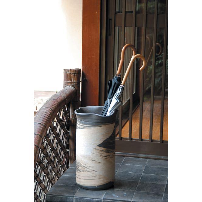 信楽焼　傘立て　刷毛目傘立 楽天市場】傘立て 陶器 信楽焼 刷毛目 傘立 開店祝い 新築祝い