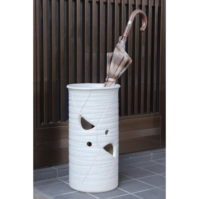 信楽焼傘立て かすみ 高さ４５cm 信楽焼傘立て かすみ 高さ45cm