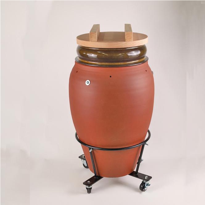 陶器 信楽焼 焼芋壺 キャスターつき やきいも 焼き芋 壷 石 陶器 信楽焼 焼芋壺 キャスターつき やきいも 焼き芋 壷 石