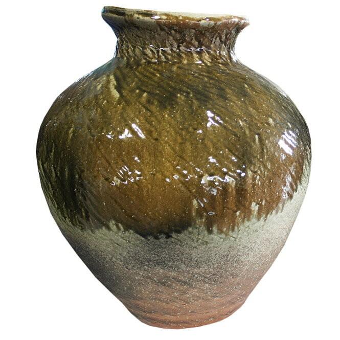 信楽焼 花瓶 花器 萌黄ひねり壺 16号 陶器 和風 大きい 8027 04 彩り屋 通販 Yahoo ショッピング