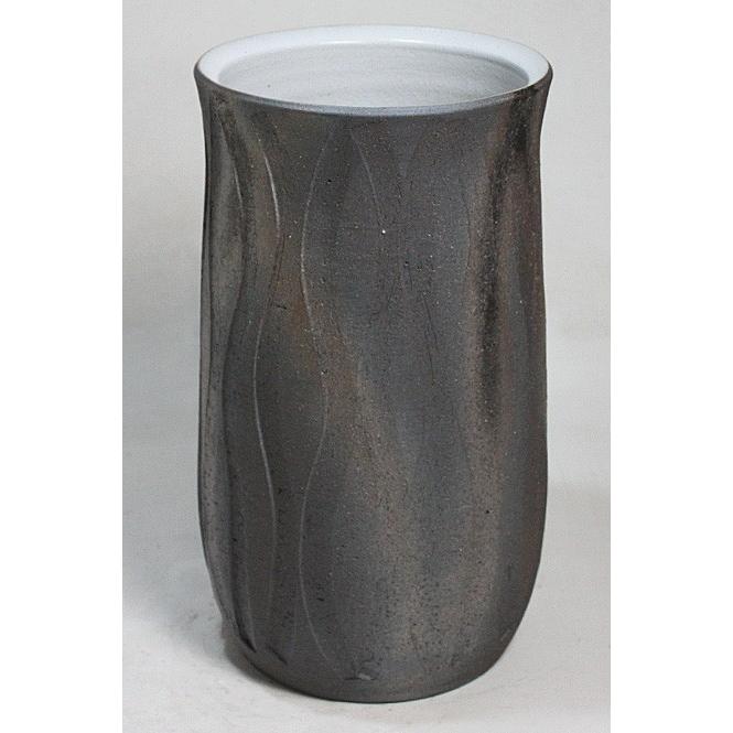 信楽焼傘立て 大容量❗手桶火色 高さ47cm 傘立て 〔店長