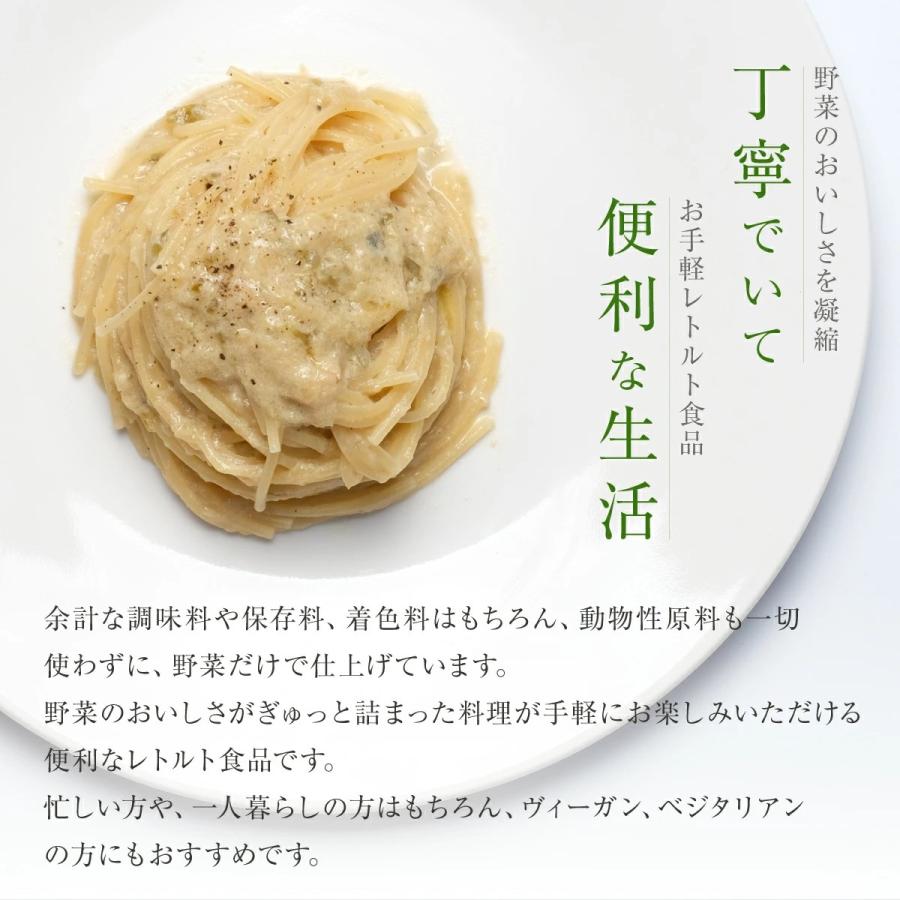 キャベツのカルボナーラ風 120g 9個 野菜 生活 化学調味料 無添加 ヴィーガン 食品 フード プラントベース グルテンフリー レトルト パスタ｜irodoriya｜02