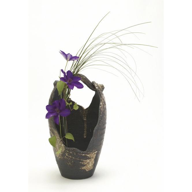 花瓶 陶器 信楽焼 花器 花入 信楽焼 杏 彩り屋