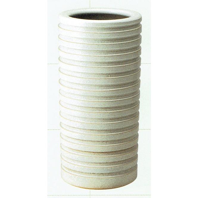 店長おススメ〕傘立て 陶器 信楽焼 千段白(チタンマット釉)傘立