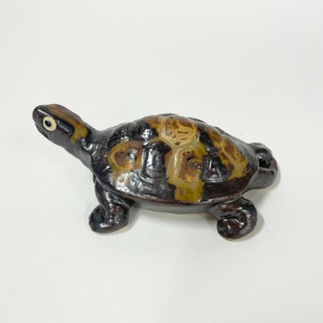 信楽焼 亀 香合 亀3号信楽焼 陶器 置物 かめ プレゼント 贈り物 ギフト 彩り屋 : 彩り