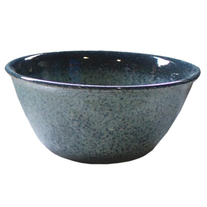 金魚鉢 おしゃれ 睡蓮鉢 陶器 メダカ鉢 水鉢 信楽焼 ブルー斑点めだか