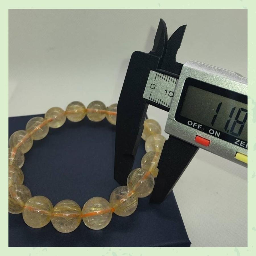 ゴールドタイチン ルチルクォーツ ブレスレット 10mm以上