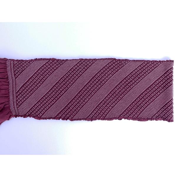 新品・未使用★正絹 絞り帯揚げ 薄エンジ色地にピンク、白の絞り 正絹絞り帯揚げ(中抜き)「ピンク色」 | 帯あげ,帯揚げ（絞り） | 新宿