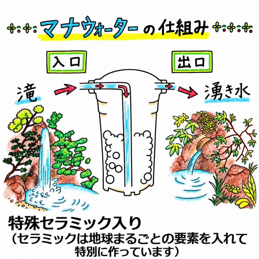 テネモス マナウォーター（活水器） 小サイズ 水栓取付用 : 伊路波いち