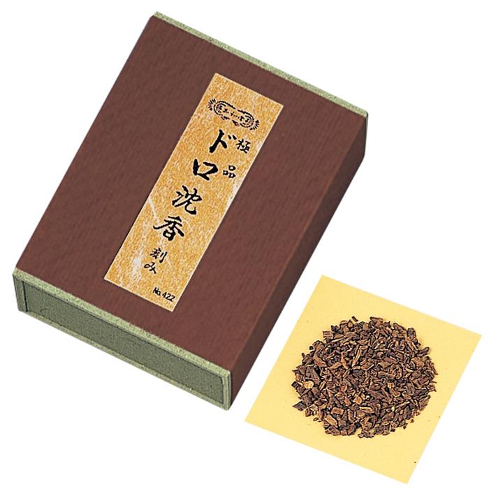 お香 焼香 玉初堂 極品ドロ沈香 刻 15g 化粧箱入 : 仏壇・仏具