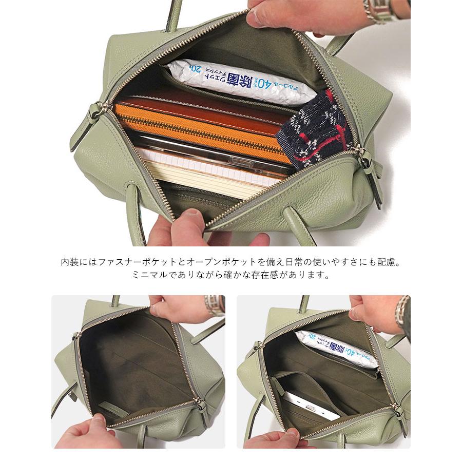 ラクーオ 本革 日本製 レザーミニボストン LAQUOH BOSTON BAG LEATHER