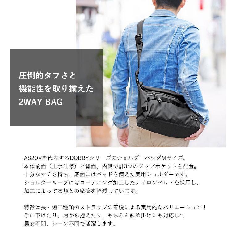 AS2OV（アッソブ） 公式ステッカー付き ショルダーバッグ M コーデュラ