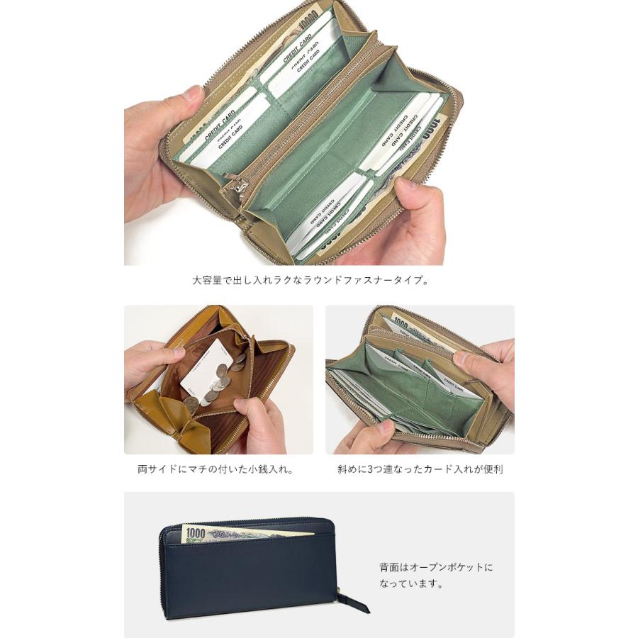Manhattaner's マンハッタナーズ 財布 ラウンドファスナー長財布 Manhattaner's マンハッタナーズ 財布 ラウンドファスナー長財布