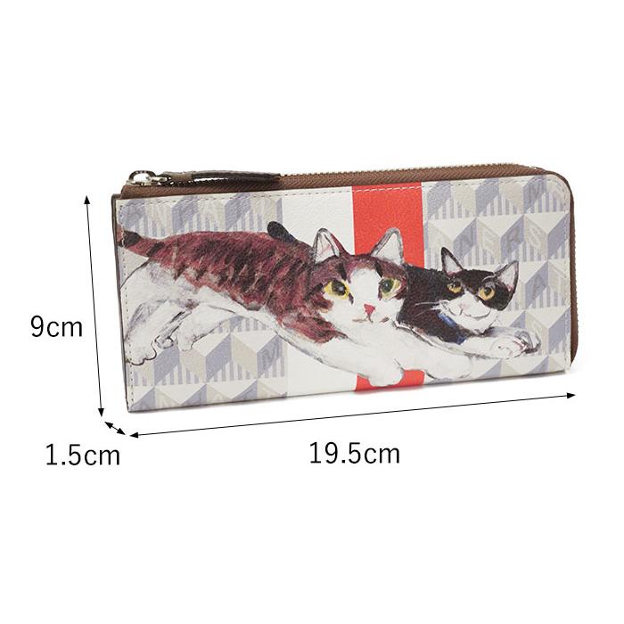 Manhattaner's（マンハッタナーズ） L字ファスナー長財布 モノグラム