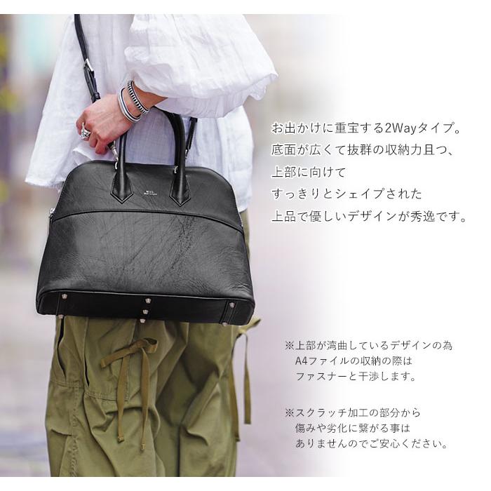 M.U.L. エムユーエル MUL079 round tote M ラウンドトート スクラッチ