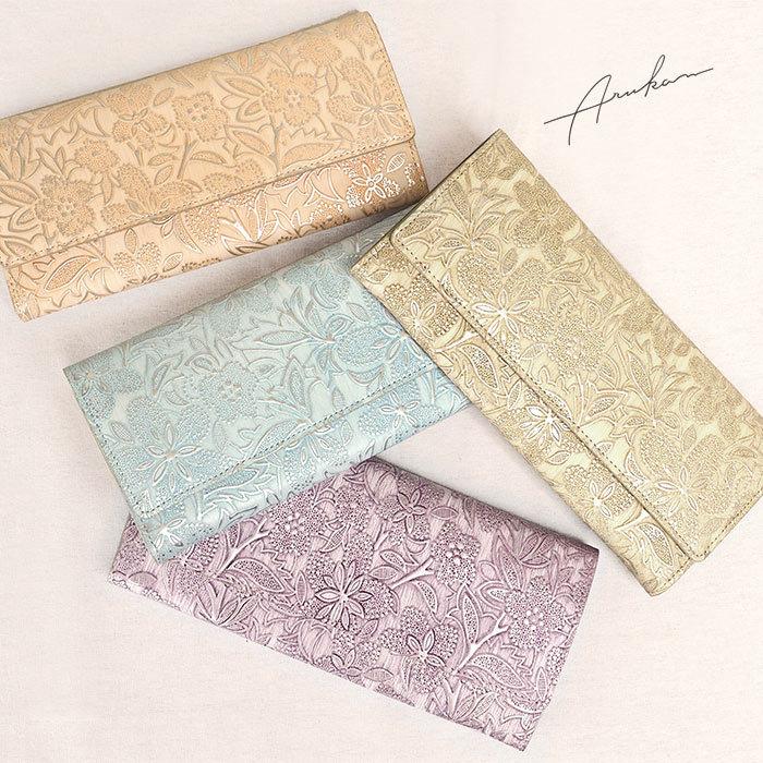 Arukan（アルカン） 長財布 クレア かぶせ 財布 ギャルソンウォレット