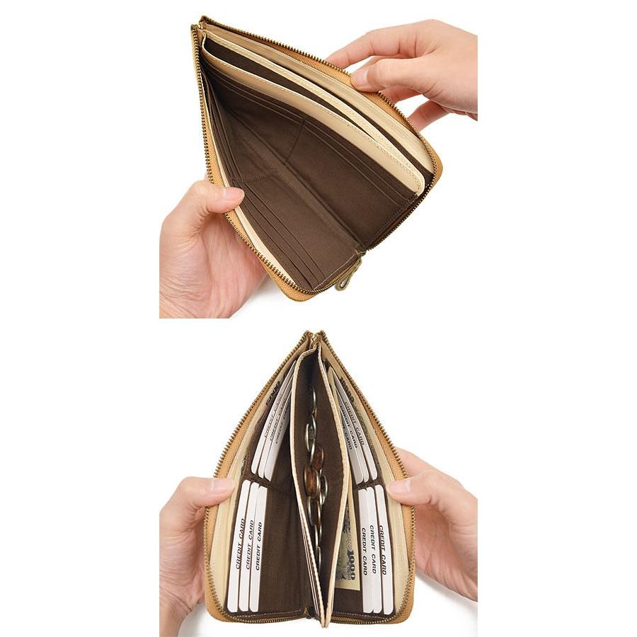 VIADOAN ヴィアドアン 長財布 L字ファスナー ゴールド ドルチェ