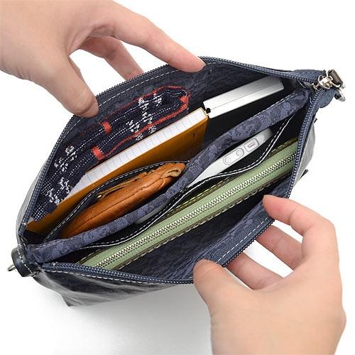 パセリ様‼️ペレボルサ　アライブ（紺）　日本製 Alive（PELLE BORSA） ペレボルサ アライブ 2way ミニ ショルダー