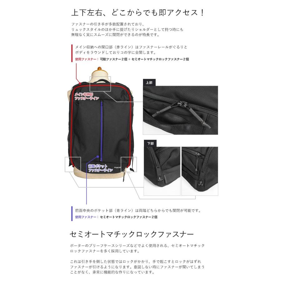 PORTER ポーター アップサイド 3WAYオーバーナイトブリーフケース(S