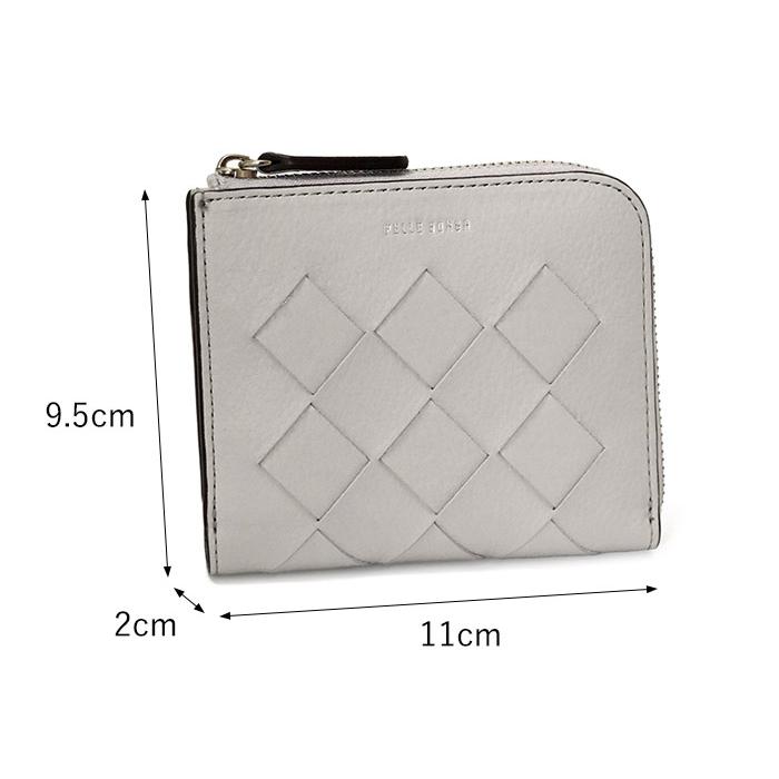PELLE BORSA（ペレボルサ） 財布 二つ折り財布 メッシュ L字ファスナー